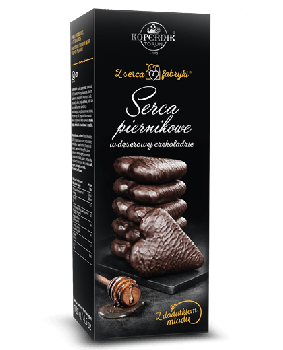 Turta Dulce Inima Cu Miere Si Ciocolata Neagra Kopernik 128G 0